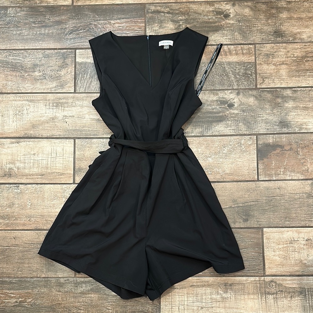 Black Sleeveless Romper